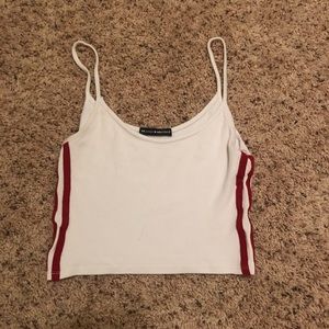 BRANDY MELVILLE RED STRIPE CROP